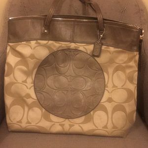 EUC Coach Tote brown